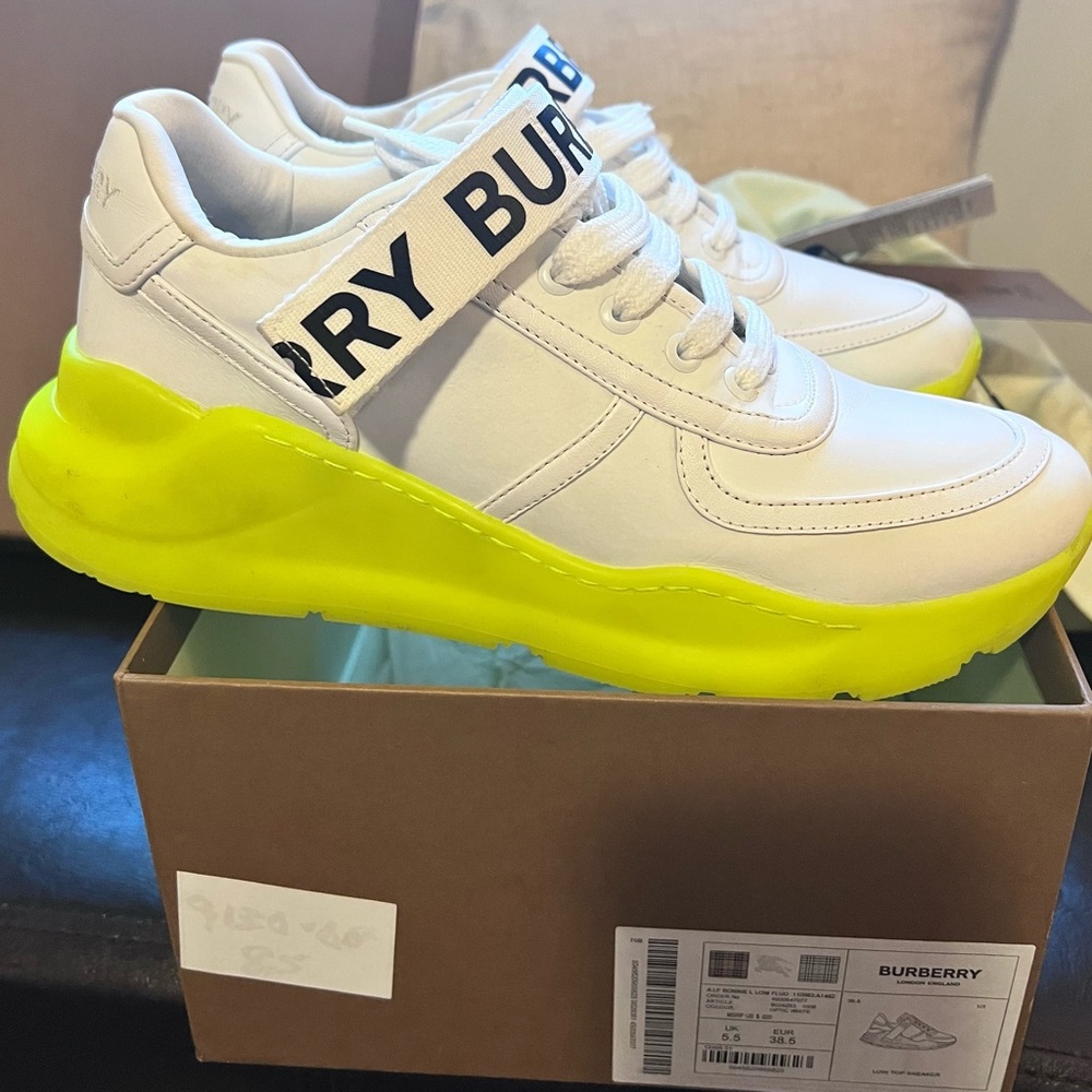 Authentic Burberry Low Top Sneaker. Worn a couple of times only.
